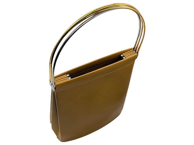 Borsa a mano in pelle di vitello tan Trinity di Cartier Cammello - vista 5
