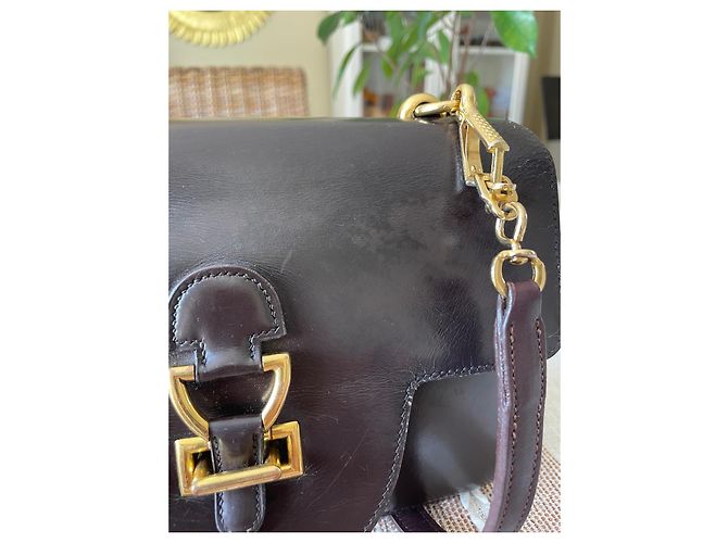 Sandrine Borsa a mano Hermès in pelle marrone - view 7