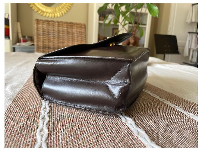 Sandrine Borsa a mano Hermès in pelle marrone - view 8