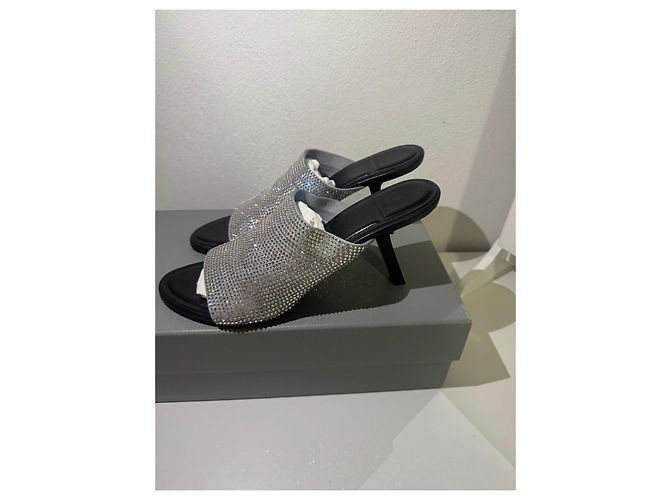 Sandali Balenciaga con strass Nero Argento - vista 2