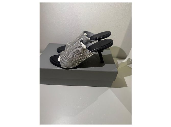 Sandali Balenciaga con strass Nero Argento - vista 3