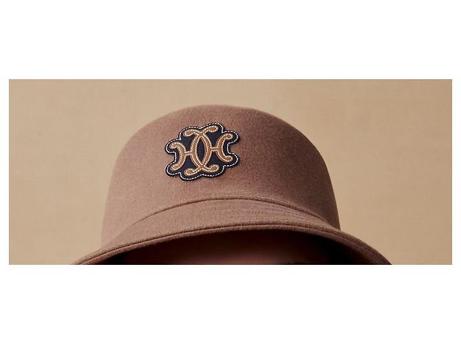 HERMÈS CAPPELLO ALLA PESCATORA «HARPER LIFT» IN CASHMERE. Beige - vista 6