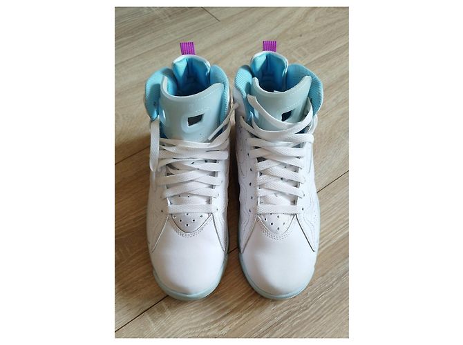 Autre Marque Sneaker alte Jordan MVP (GS) bianche e blu Bianco - vista 10