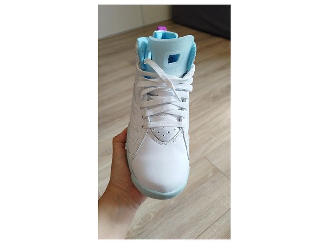 Autre Marque Sneaker alte Jordan MVP (GS) bianche e blu Bianco - vista 14