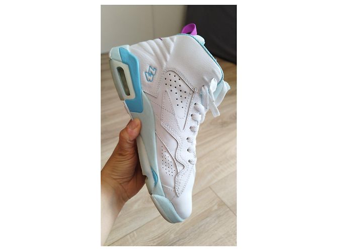 Autre Marque Sneaker alte Jordan MVP (GS) bianche e blu Bianco - vista 16