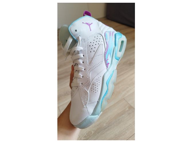 Autre Marque Sneaker alte Jordan MVP (GS) bianche e blu Bianco - vista 18