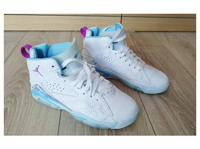 Autre Marque Sneaker alte Jordan MVP (GS) bianche e blu Bianco - vista 2
