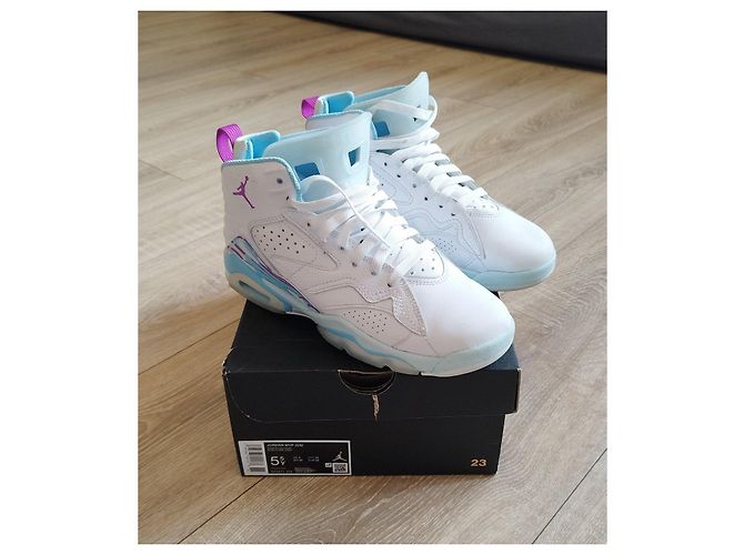 Autre Marque Sneaker alte Jordan MVP (GS) bianche e blu Bianco - vista 5