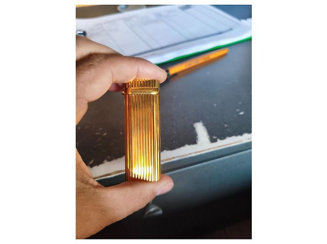 Cartier Oval gas lighter in ruby - view 7