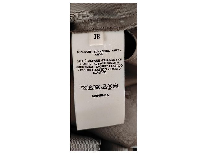 PANTALONES DE PIJAMA DE SEDA HERMÈS. Caqui - vista 5