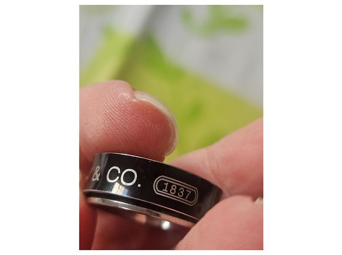 Anello Tiffany & Co Argento Nero - vista 4