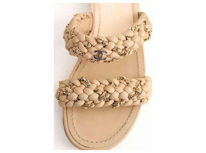 Chanel Beige Sandalen - Ansicht 4