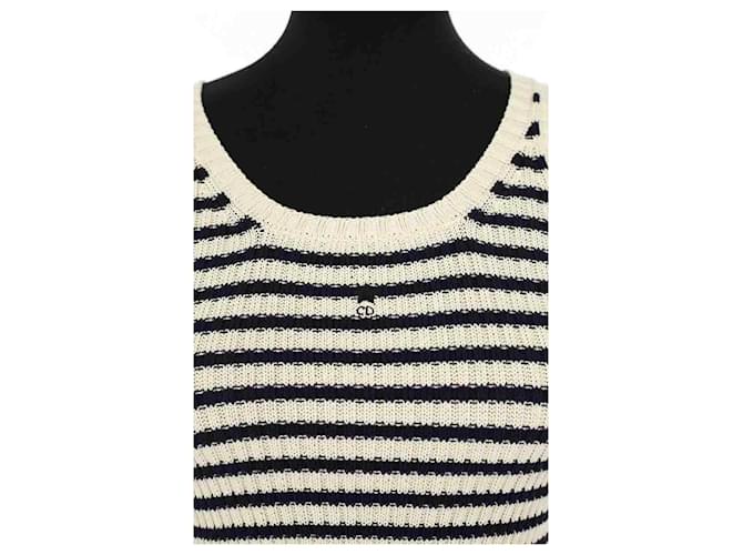 Dior Top sin mangas en ecru Crudo - vista 2