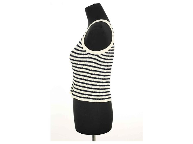 Dior Top sin mangas en ecru Crudo - vista 3