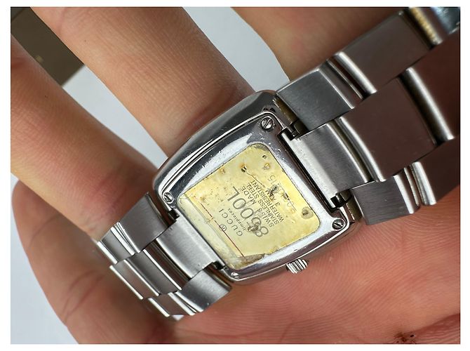 Vintage Gucci Stahl Quarz Uhr Silber - Ansicht 2