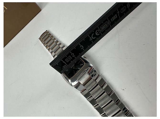 Vintage Gucci Stahl Quarz Uhr Silber - Ansicht 9