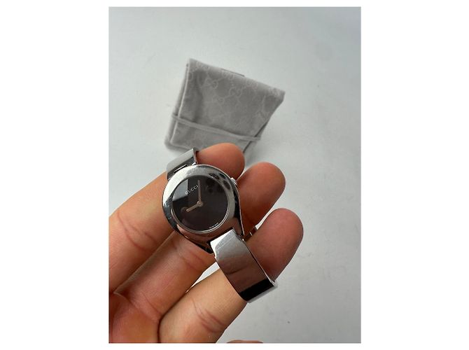 Vintage Gucci Quarz Stahl Uhr silber - vista 3