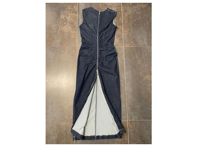 Sportmax lange Jeanskleid Blau - Ansicht 3