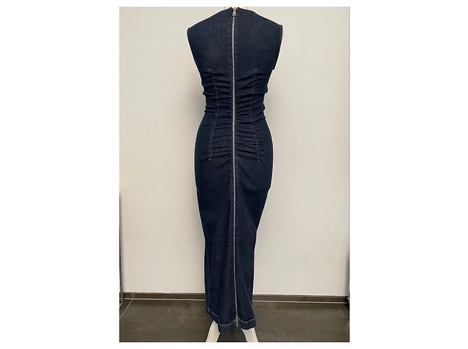Sportmax lange Jeanskleid Blau - Ansicht 6