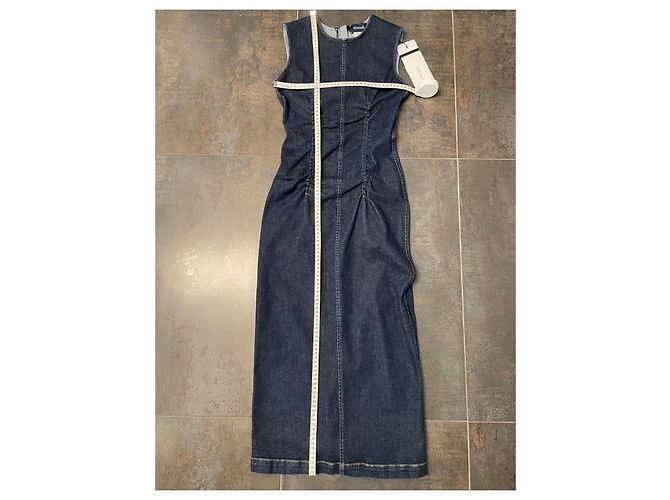 Sportmax lange Jeanskleid Blau - Ansicht 7