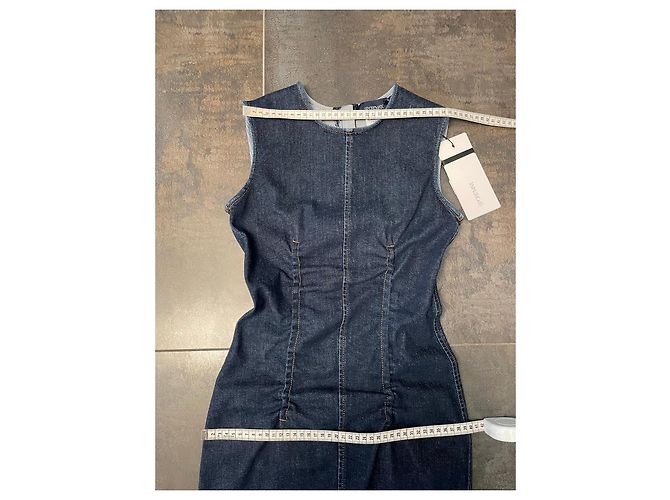 Sportmax lange Jeanskleid Blau - Ansicht 8