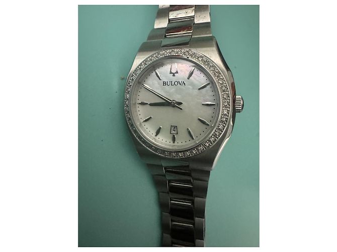 Autre Marque Reloj de pulsera para mujer Bulova de acero con diamantes - vista 2
