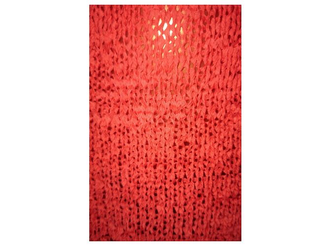 Autre Marque Korallenfarbener Pullover mit langen Ärmeln - Ansicht 5