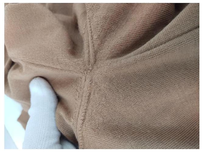 Chanel Pre-Owned & Karl Lagerfeld 04A 2004 Logo Wunderschöner Knopf Kamel Pullover - Ansicht 16
