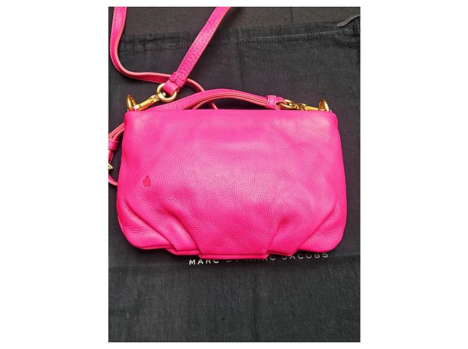 Marc by Marc Jacobs pink leather shoulder bag - view 10