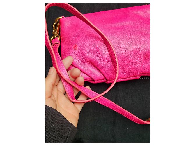 Marc by Marc Jacobs pink leather shoulder bag - view 11