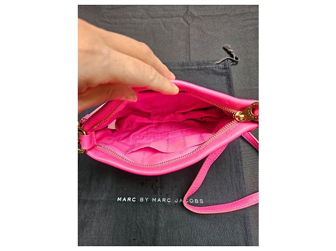 Marc by Marc Jacobs pink leather shoulder bag - view 13
