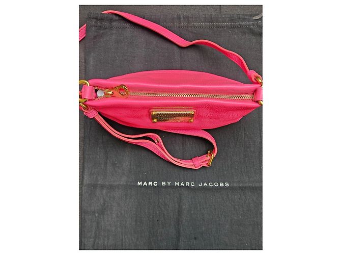Marc by Marc Jacobs pink leather shoulder bag - view 2