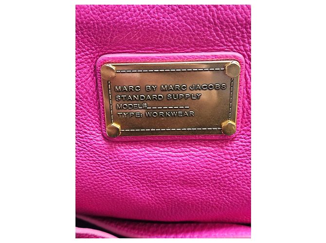 Marc by Marc Jacobs pink leather shoulder bag - view 3