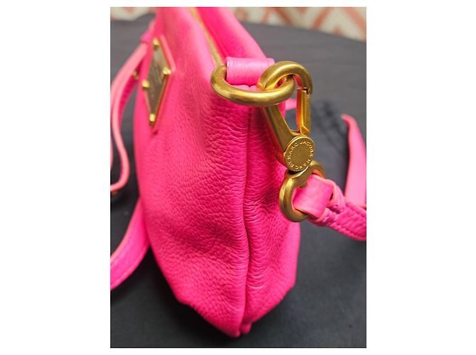 Marc by Marc Jacobs pink leather shoulder bag - view 5
