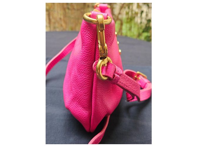 Marc by Marc Jacobs pink leather shoulder bag - view 6