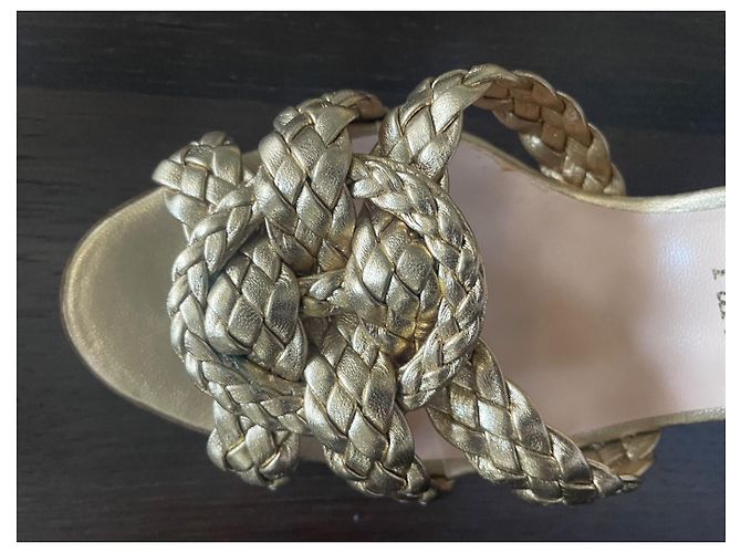 Christian Louboutin MARIBIS NAPPA PLATINO D'oro - vista 5