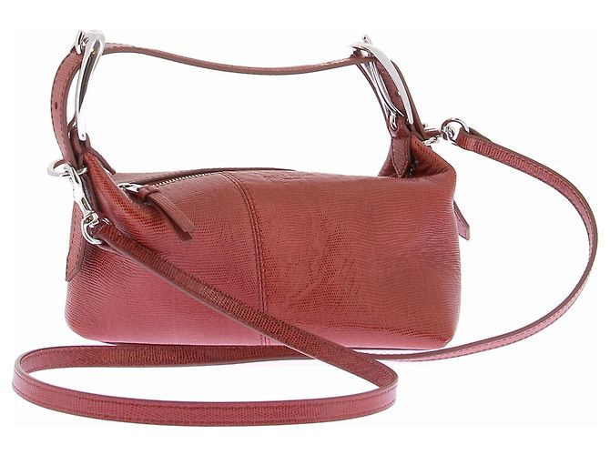 Autre Marque J&M DAVIDSON Red Leather Handbag - view 2
