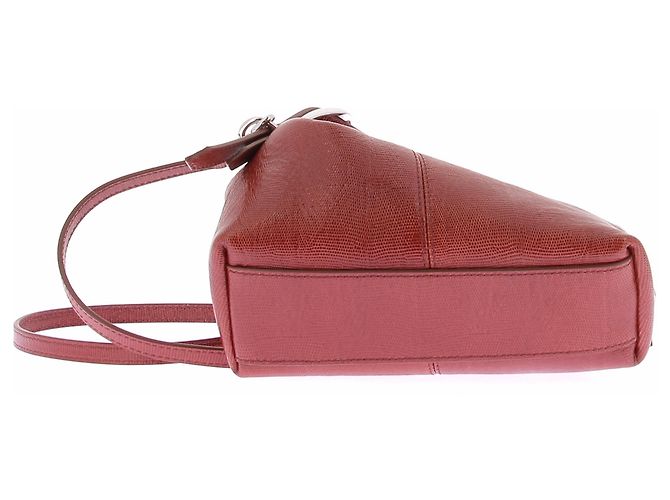 Autre Marque J&M DAVIDSON Red Leather Handbag - view 7