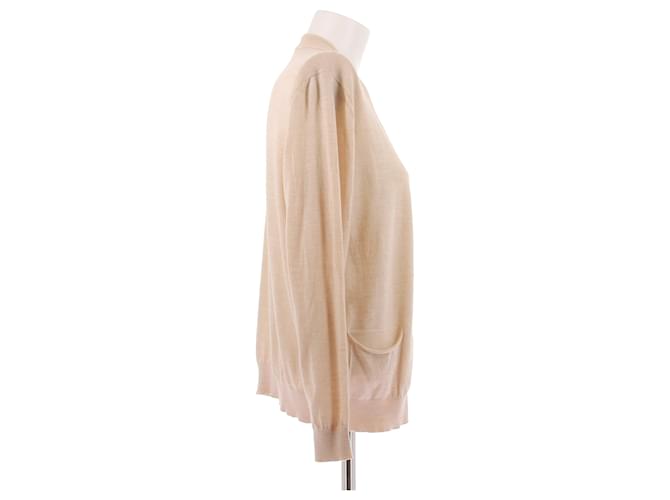 Roberto Collina Beige Wollcardigan - Ansicht 3