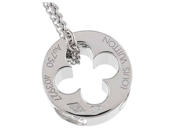 Diamantanhänger LOUIS VUITTON Empreinte aus Weißgold WG Silber - Ansicht 4
