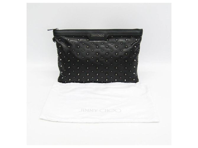 Clutch nere Jimmy Choo - vista 2