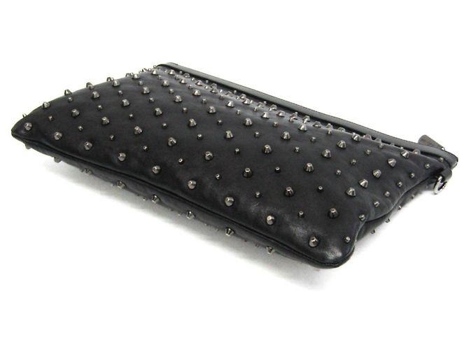 Clutch nere Jimmy Choo - vista 3