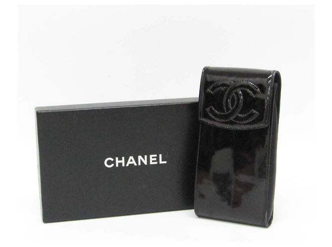 Piccole Borse Nere in Vernice Chanel Nero - vista 2