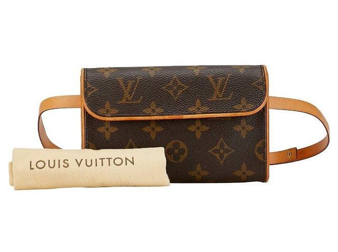 Bolsa de Ombro Pochette Florentine Monogram Louis Vuitton Marrom - vista 10