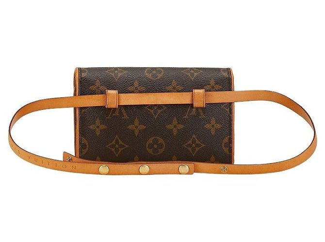 Bolsa de Ombro Pochette Florentine Monogram Louis Vuitton Marrom - vista 3