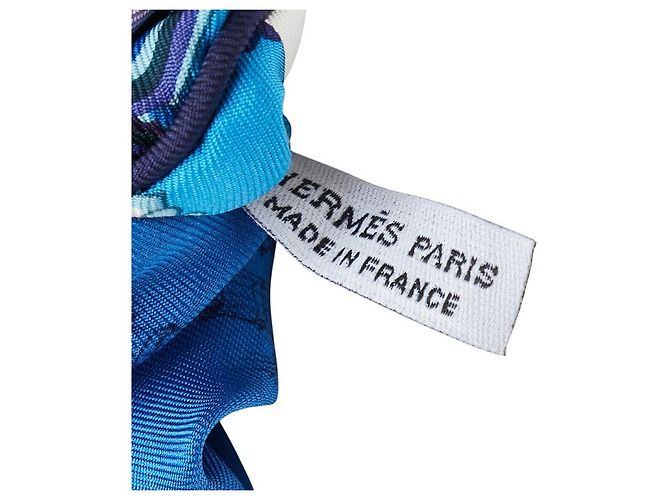 Accessorio per capelli in seta Claudia di Hermès Blu - vista 4