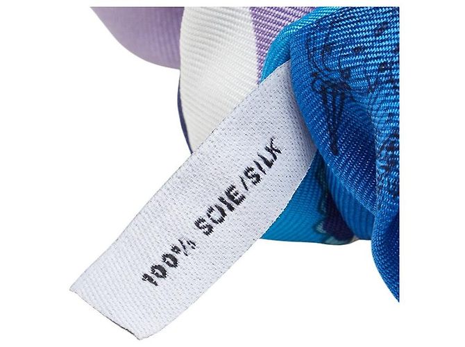 Accessorio per capelli in seta Claudia di Hermès Blu - vista 5