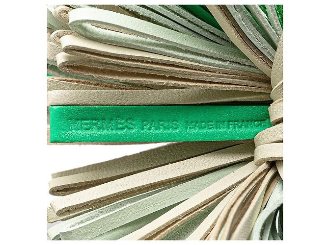 Portachiavi Hermès Carmen Agneau Milo Verde - vista 4