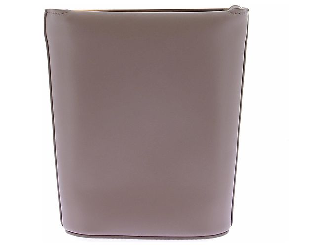 Autre Marque Mini bolso taupe de cuero Castaño - vista 2