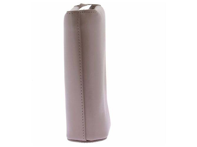 Autre Marque Mini bolso taupe de cuero Castaño - vista 3